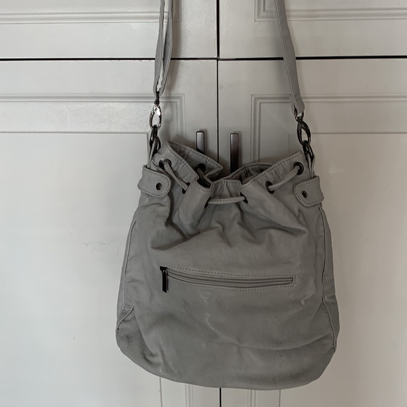 Spring grey purse with metal embellishments - Picture 2 of 3